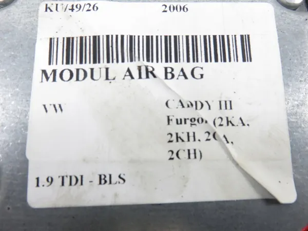 Module Capteur Airbag OEM 6Q0909605AH pour VW Caddy III image 6