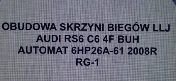 Versnellingsbakbehuizing OEM 6HP26A-61 voor Audi RS6 C6 image 7