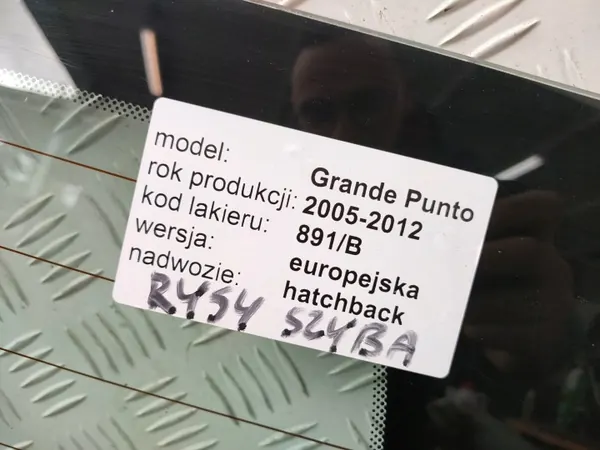 FIAT Grande Punto 05-10 Lämmitetty Taka-ikkuna OEM image 4