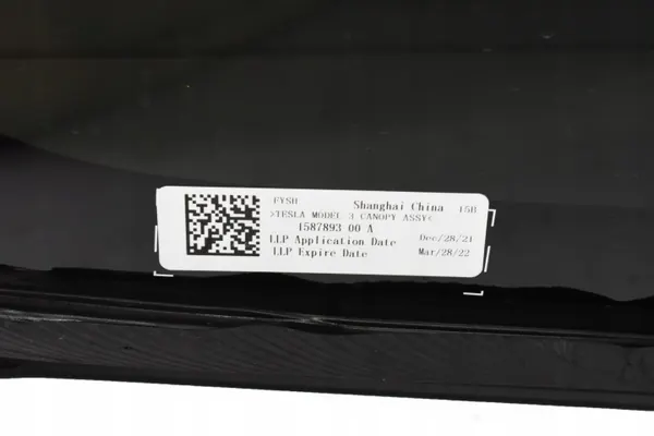 Tesla Panoramatak OEM 1587893-00-A för Model 3 image 5
