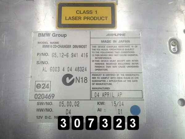 BMW CD-Wechsler OEM AM-307323 - Gebraucht image 6