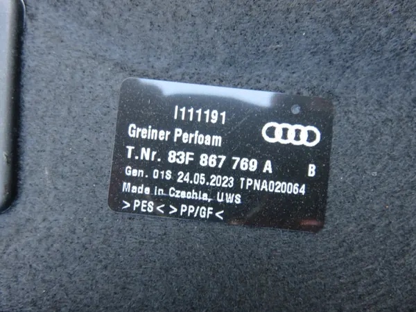 Étagre de coffre Audi Q3 83F OEM półka q3 83f image 5