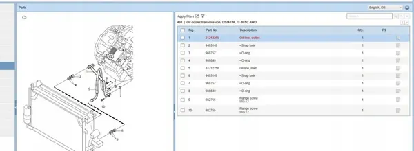 Tubo de entrada de óleo Volvo XC90 2.4L 2005 P31212255 image 5