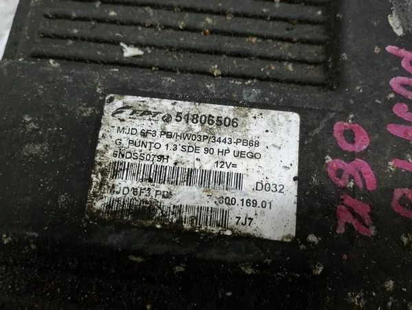 ORDINATEUR FIAT GRANDE PUNTO 1.3 JTD 51806506 image 3