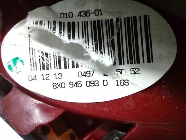 Luz Trasera Izquierda Audi A1 8X 2010-2014 OEM image 6