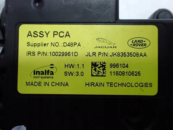 Motor de techo solar OEM JK83-53508-AA Jaguar F-Pace image 3