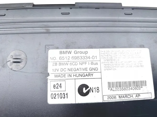 Cambiador CD BMW OEM 6983334 para X5 2005 image 7
