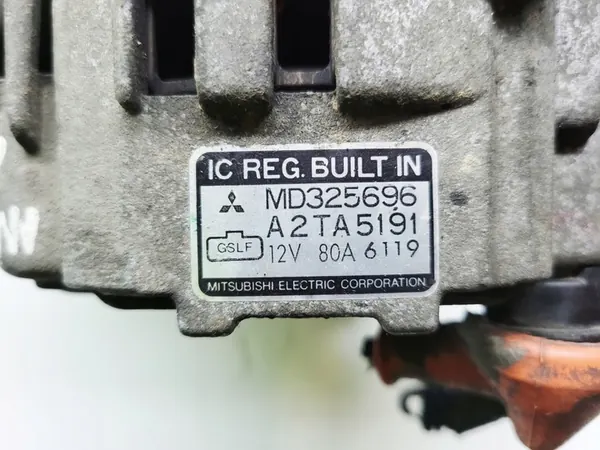 Alternador Mitsubishi Colt 12V 80A MD325696 A2TA5191 image 6