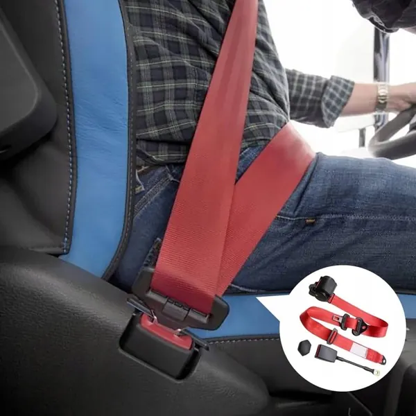 Cinto de segurança 3 pontos universal com fivela 2un OEM 4058525428461 image 3