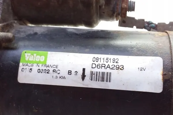 Motor de arranque OPEL MERIVA 1.4L gasolina 2005 image 3