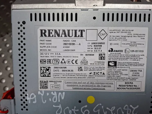 OEM S26279264 Radionavigation för Dacia Sandero III image 4