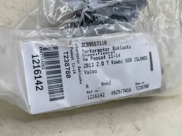 Bakrutesmotor VW Passat B7 10-15 OEM 3C9955711A image 4