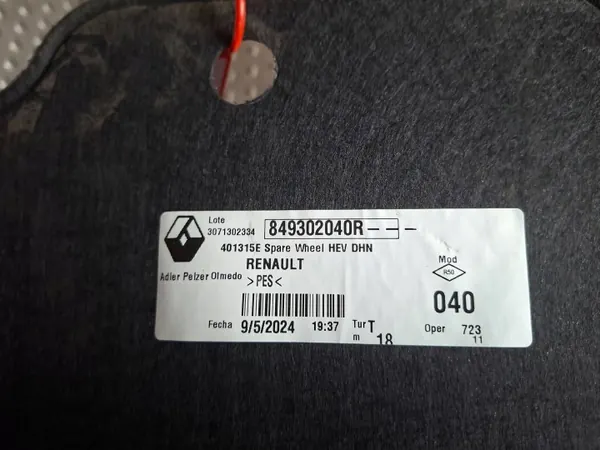 Kofferraummatte OEM S26301699 für Renault Rafale 2023- image 4
