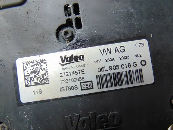 Vaihtovirtageneraattori A4 A5 A6 A7 Q5 35TFSI 40TFSI 45TFSI 06L903018G image 2