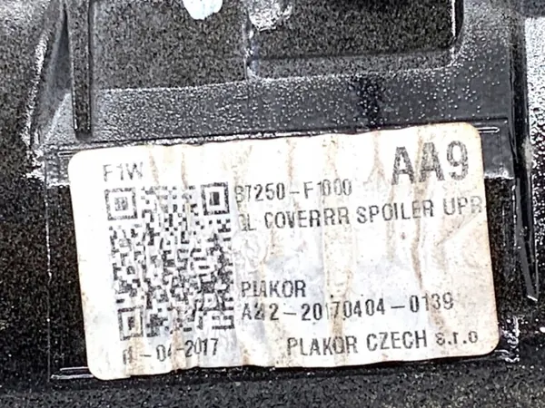 Spoiler OEM 87269-F1000 pour Kia Sportage IV SUV image 4