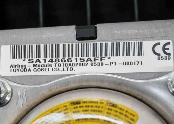 Toyota Avensis Airbag Fahrer 2012 OEM 0589P1000171 image 4