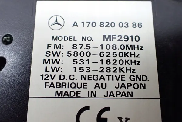 Mercedes A-klasse W168 OEM A1708200386 Fabrieks-CD-radio image 7