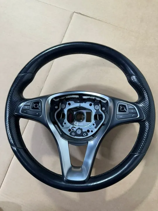 Volant cuir Mercedes W213 OEM A0004607103 multifonction image 2
