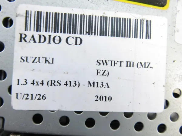 Radio Suzuki Swift III OEM 3910162J3 - Usado image 6