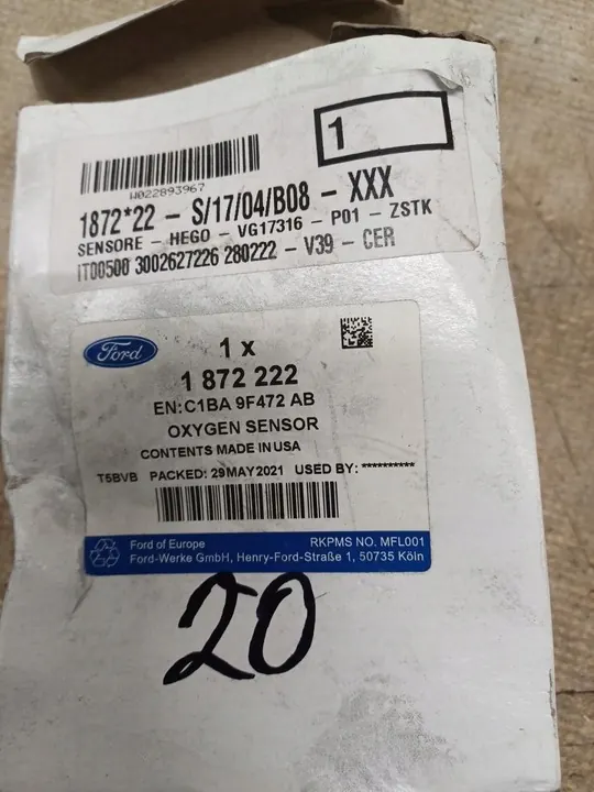 Sensor Lambda Ford Fiesta 2013 - 2019 image 2