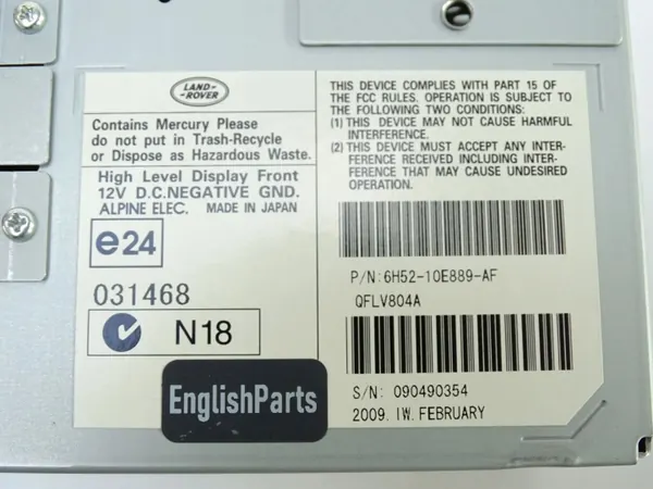 OEM 6H5210E889AF navigointinäyttö Land Rover Freelander 2:lle image 6