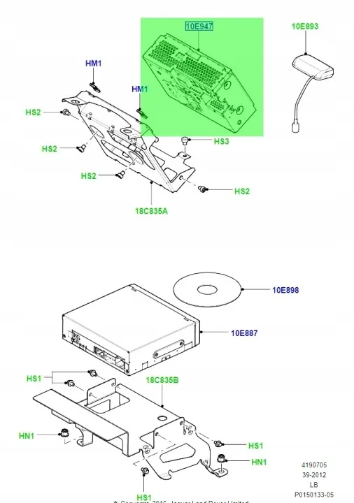 OEM 6H5210E889AF navigointinäyttö Land Rover Freelander 2:lle image 7