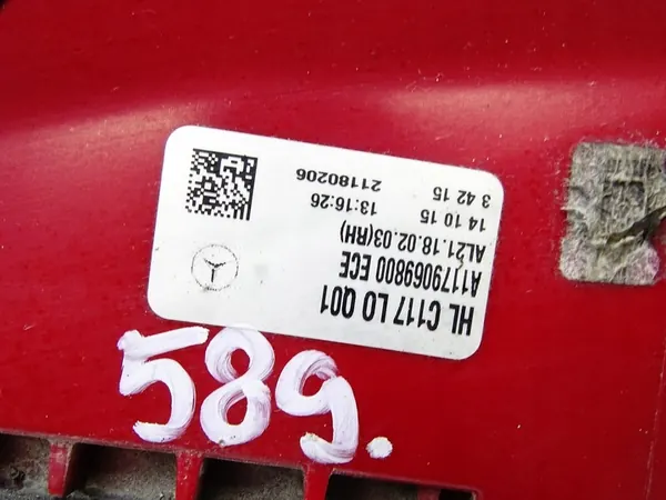 Luz trasera derecha Mercedes CLA W117 Coupe A1179069800 image 7