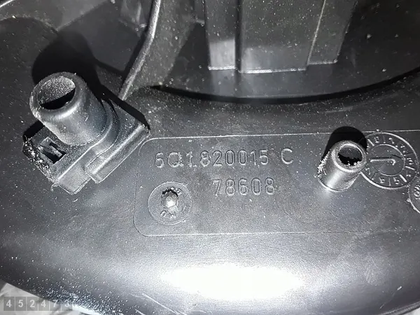 Moteur de soufflerie de chauffage Audi A2 2001 6q1820015c image 5