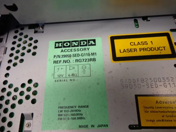 Honda Accord 7 VII ilmastointipaneeli OEM 39050-SEA-G110-M1 image 9