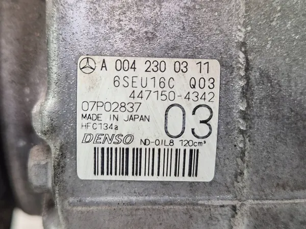 Compresor de aire acondicionado Mercedes CLA180 W117 A0042300311 image 6