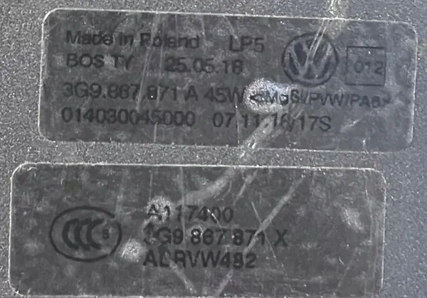 Cortina de bagageira OEM 3G9867871 para VW Passat B8 Carrinha image 5