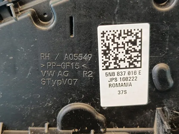 Volkswagen OE Dörrlås 5NB837016E image 4