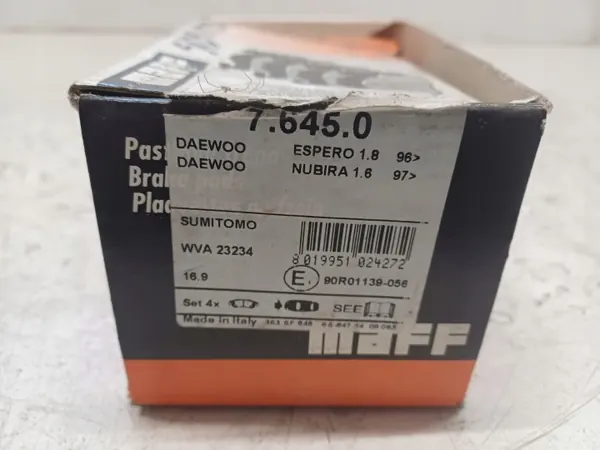 Daewoo WVA23234 etujarrupalat - OEM-laatu image 6