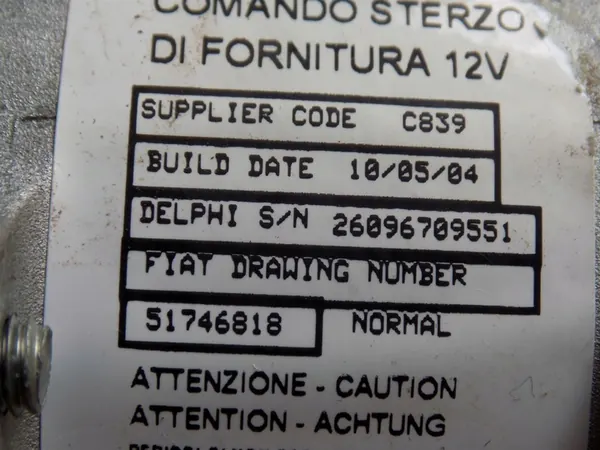 Direção Assistida Elétrica Fiat Panda II 51746818 image 5