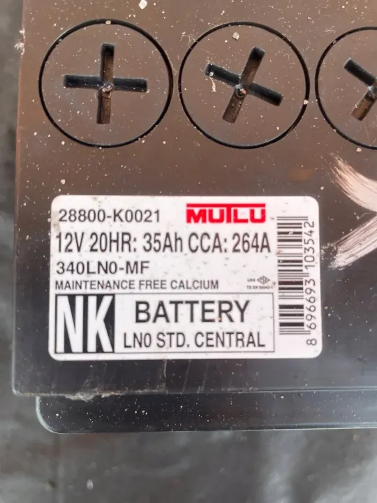 Batería Toyota OEM 28800-K0021 35Ah Usada Derecha + image 3