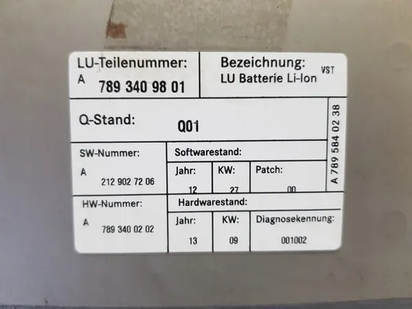 Batterie HV d'occasion OEM A7893409801 Mercedes E300 Hybride image 6