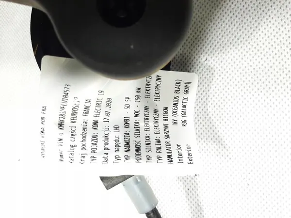 Câble d'ouverture capot OEM HYUNDAI KONA EV 18- image 4