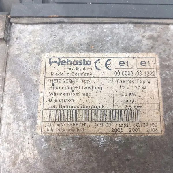 Webasto parkeerverwarming OEM 66887H voor Nissan Navara image 7