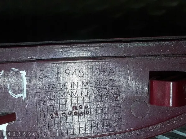 Reflector de luz trasera VW Jetta 2012 5c6945106a image 5