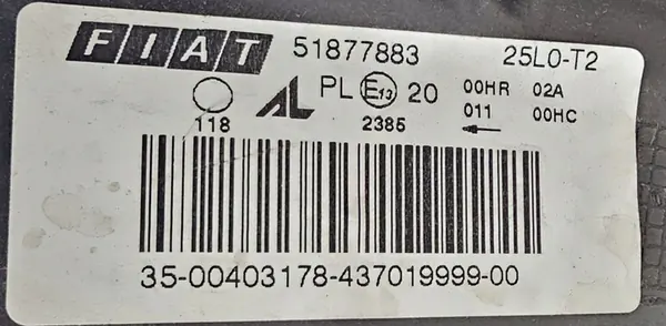 Farol Direito Fiat Bravo II (198) Lift 2010-2014 - 51877883 image 2