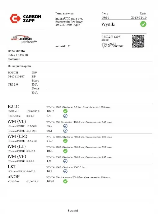 Inyector OEM 0445110187 para Fiat Idea 1.9 JTD image 3