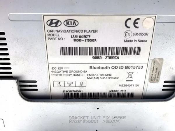 Rádio OEM 96560-2T500CA para Kia Optima - Multimédia image 4