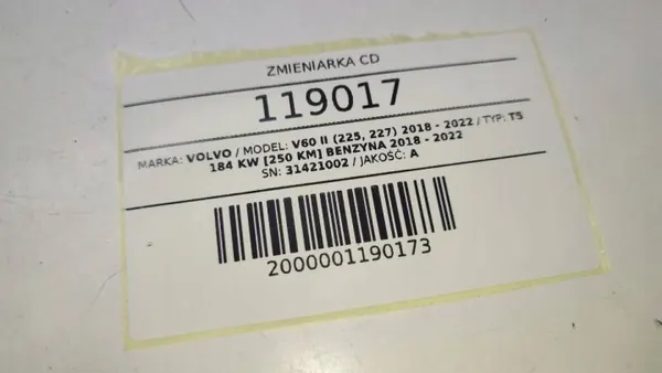 OEM 31374694 31421002 CD-wisselaar voor Volvo image 5