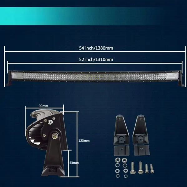 Barre LED Courbe 52" 675W - OEM YY-03-7D-675-C FBM image 9
