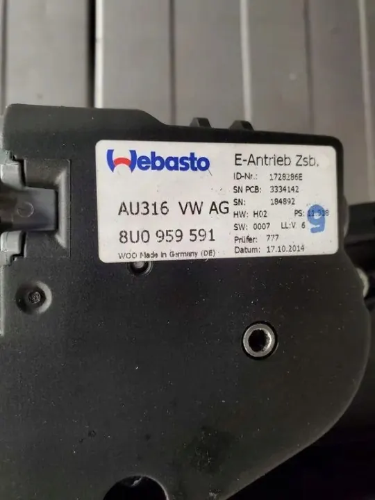 Techo Solar Audi Q3 8U OEM 8U0959591 - Usado image 8