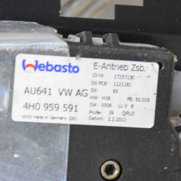 Toit ouvrant Audi OE d'occasion OEM 4H0959591 A8 D4 image 8