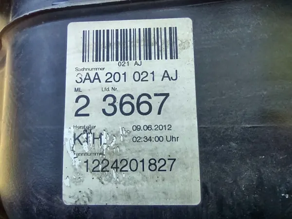 Depósito combustível OEM 3AA201021AJ VW Passat B7 CC image 5