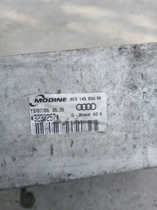 Intercooler Audi A4 B7 2.0 TFSI 8E0145806M image 8