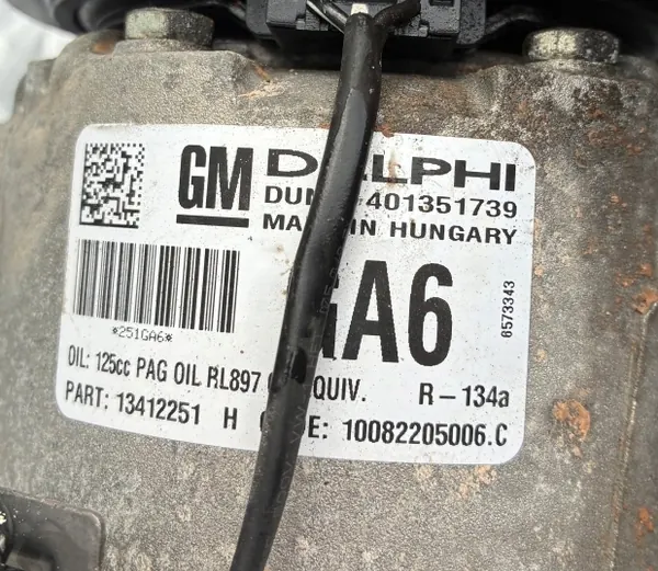 OPEL ASTRA J MERIVA B 1.4 AC Kompressori 13412251 image 4
