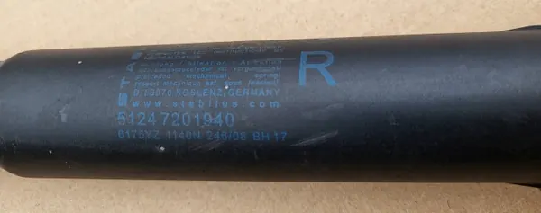 OEM 5124 7201940 Pistón Maletero Derecho Trasero BMW X6 E71 image 4